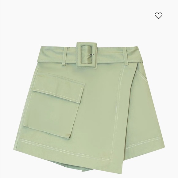 SIMKHAI Lizette Belted Utilitarian Miniskort - Picture 2 of 8